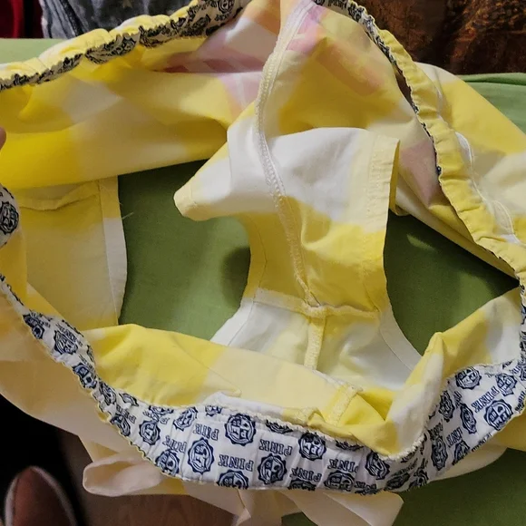 Pink Victoria Secret, L, Plaid Yellow, White,  Pink - Picture 7 of 7